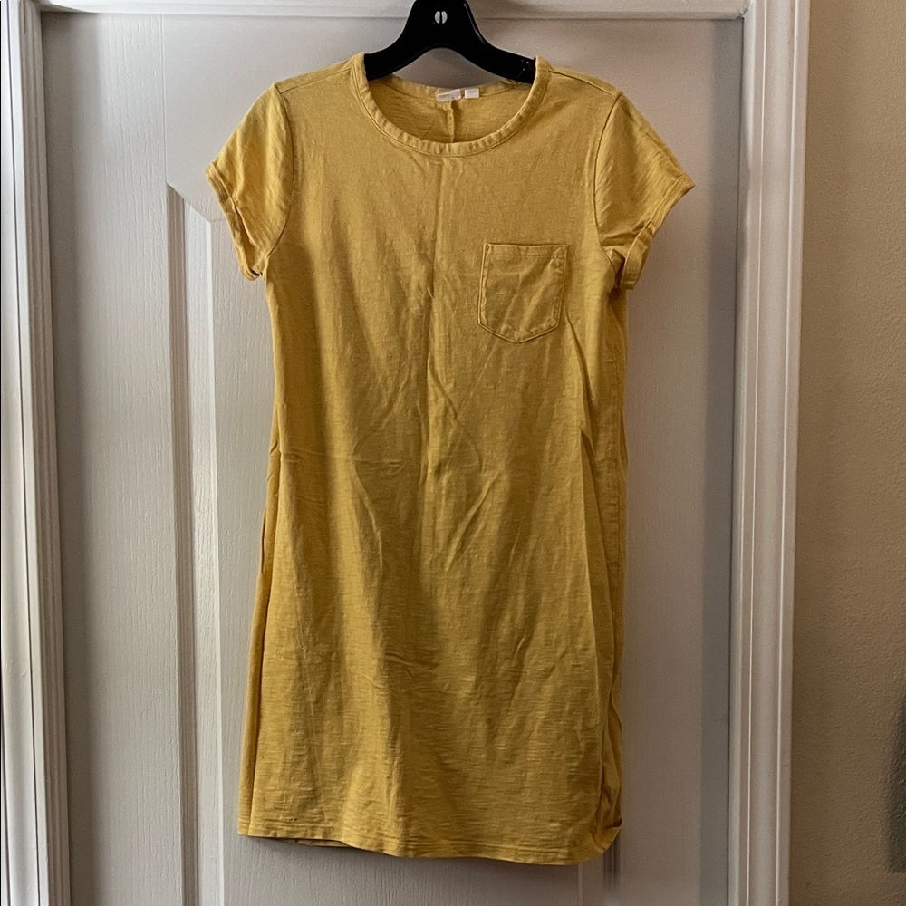 GAP Mustard Yellow T-Shirt Dress